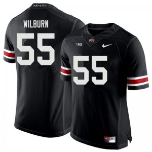 Men's Ohio State Buckeyes #55 Trayvon Wilburn Black Nike NCAA College Football Jersey High Quality WMQ8144AG